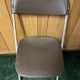 Brown Plastic Folding Chair
